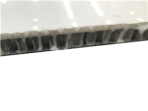 White Marble Aluminium Honeycomb Backed Stone Panel